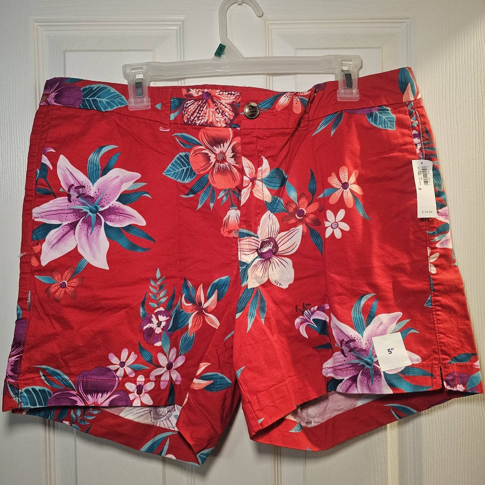 Old Navy Red Floral Men's Shorts